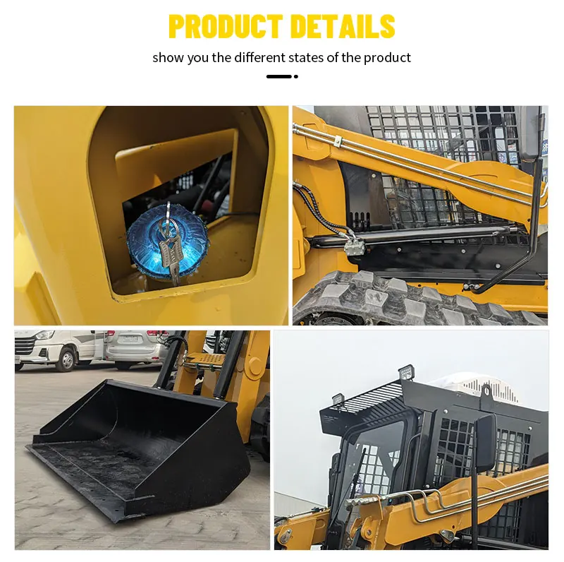 1000 kg Tragfähigkeit TS65 Raupenlader mit Kompaktfahrwerk, CE-zertifiziert, für den europäischen Markt – Detail 8