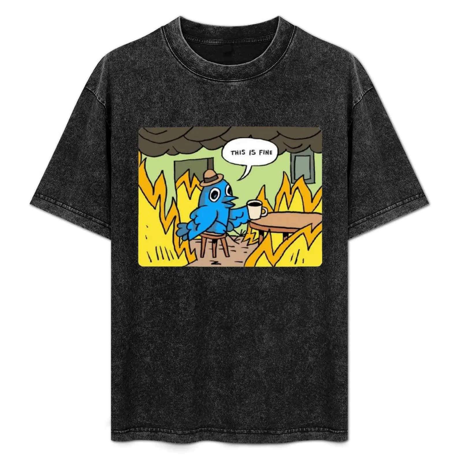 هذا جيد! ريبيتور ميمي |   تي شيرت Rip Twitter Merch تي شيرت رجالي صيفي تي شيرت قطني