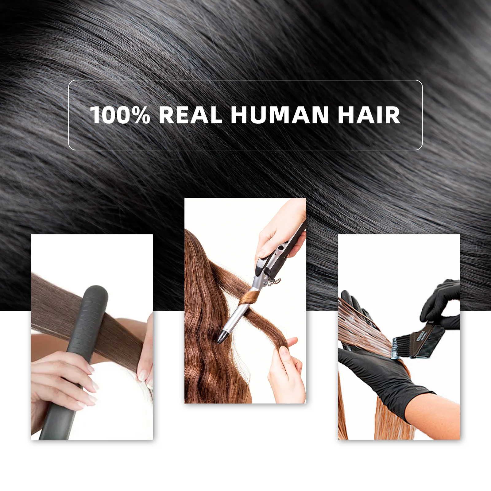 Powcign Light Curly PU Clips In Human Hair Extensions Natural Color Invisible Weft In Brazilian Remy Human Hair 110G