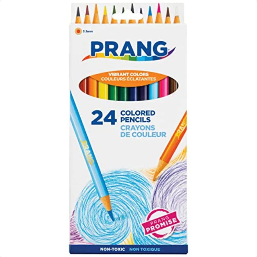 

Colored Pencils Assorted Colors 3.m core 24 Count