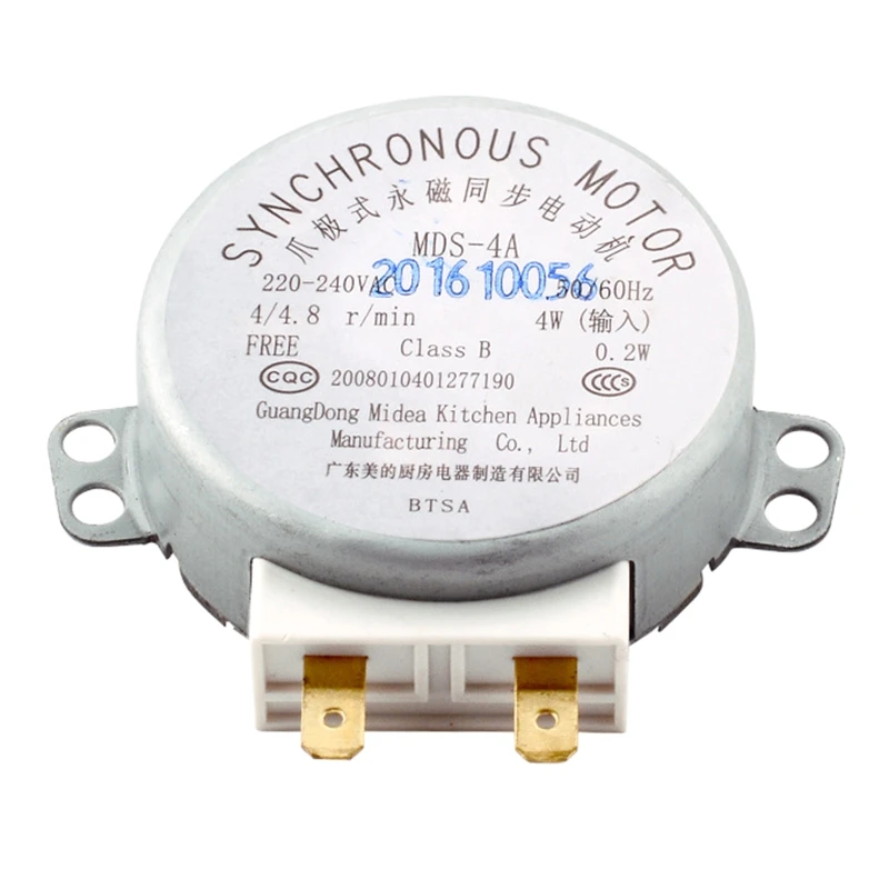 Motor síncrono para horno microondas, 4W, 50/60Hz, para piezas horno microondas Midea, envío directo