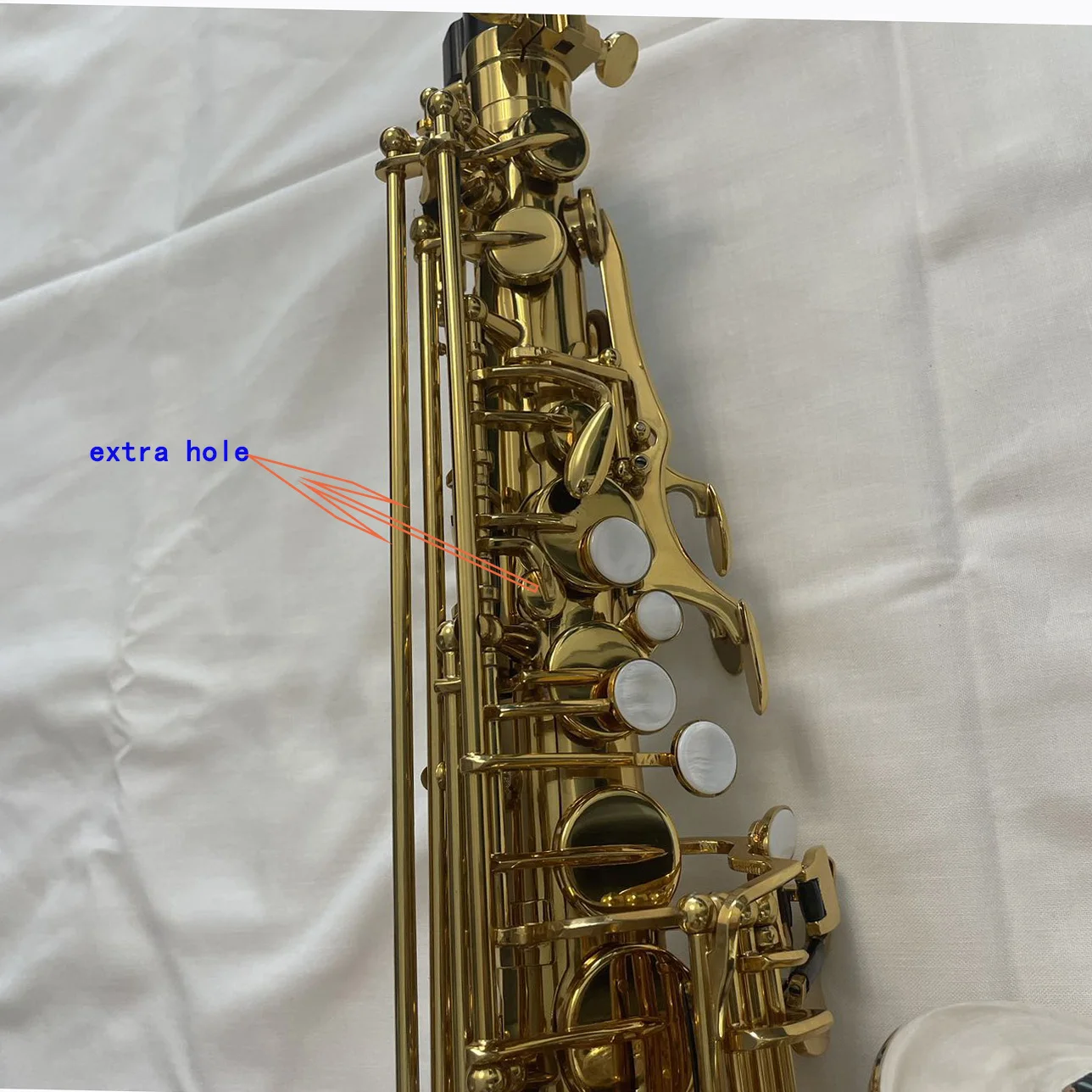 Saxophone Manufacture Produce Yellow Brass Material Silver Plated Bell and Neck Alto Saxophone