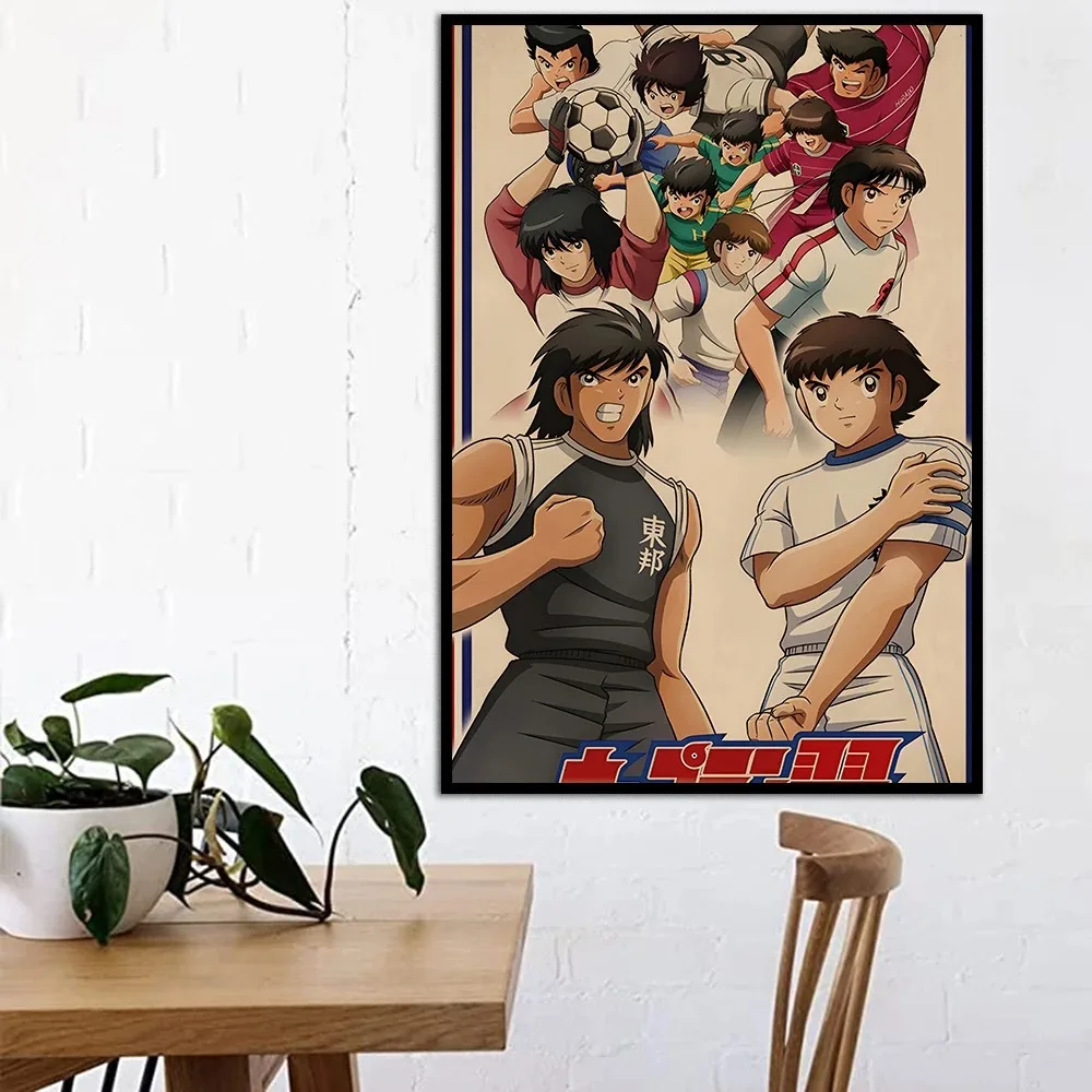 Anime Captain Tsubasa Canvas Poster Painting Football Cartoon Character Wall Art Picture Print Bedroom Home Living Decor Prints