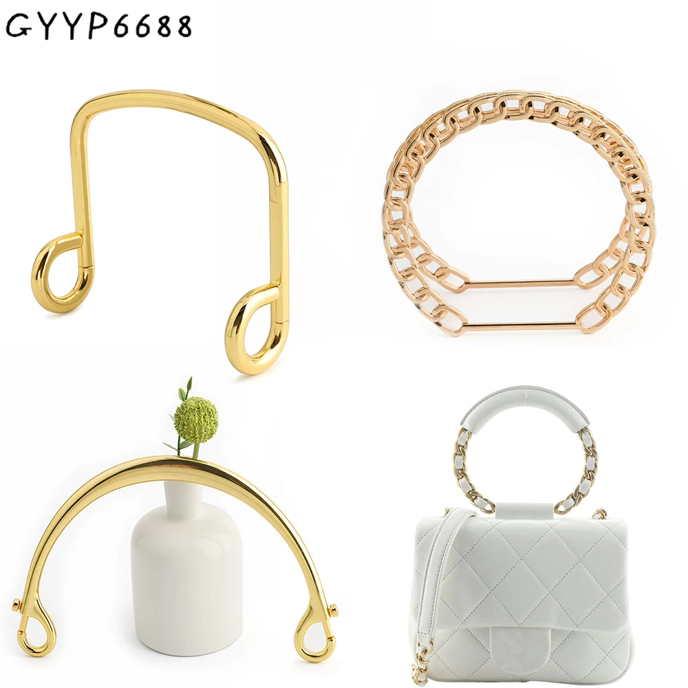 

2/6/14 шт. K золото, светло-золото, открытые металлические ручки для сумки, кошелек, рамка для сумки «сделай сам», ручка-цепочка с застежкой-лобстером, аксессуары