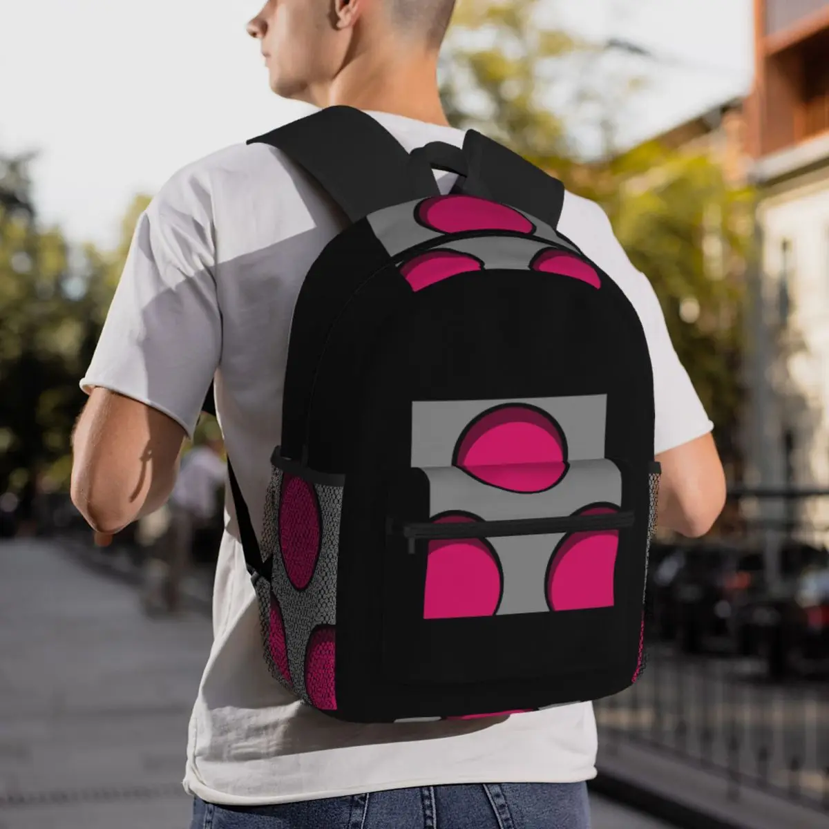 Invader Zim PAK Backpack Daypack Large Capacity Kids BookBag School Bag Shoulder Bags for Men Women