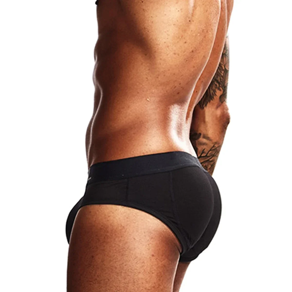 Sexy Men Butt Lifter Briefs Panties Padded Push Up Lifting Buttocks Underwear Male Removable Cup Underpant with Butt Pads Briefs