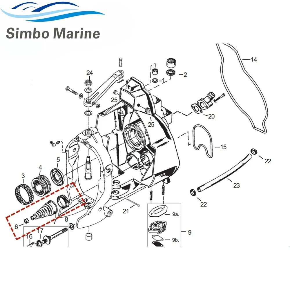 Shift Cable Bellow For Mercruiser Bravo 1 2 3 Alpha 1 Gen 2 Replaces 74639A2 74639Q02 31659 74639 74639B1 Sierra 18-2753-2