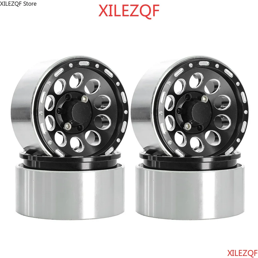 XILEZQF 1.9 Inch Metal Wheel Rims for TRX4 SCX10 Redcat Gen8 RBX10 VS4-10 RC Rock Crawler -1- 4PCS, Multicolor