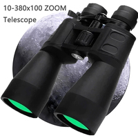 10-380x100 Powerful Binoculars Long Range Telescope Zoom HD BAK4 High Magnification Professional Monocular for Hunting Tourism