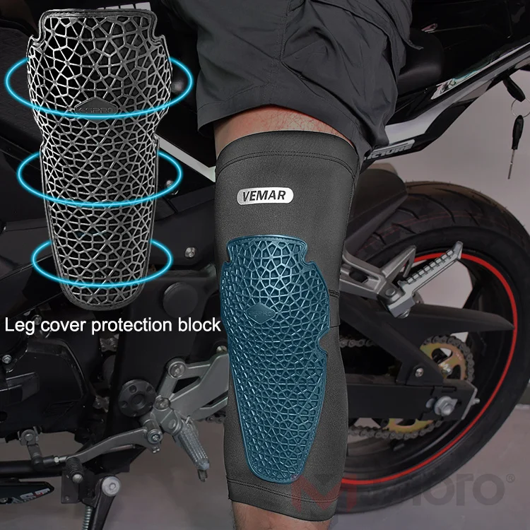 VEMAR Breathable Anti-fall Motorcycle Knee Elbow Pads High Elasticity Motocross Knee Guard DH MTB Cycling Moto Sleeves Kneepads