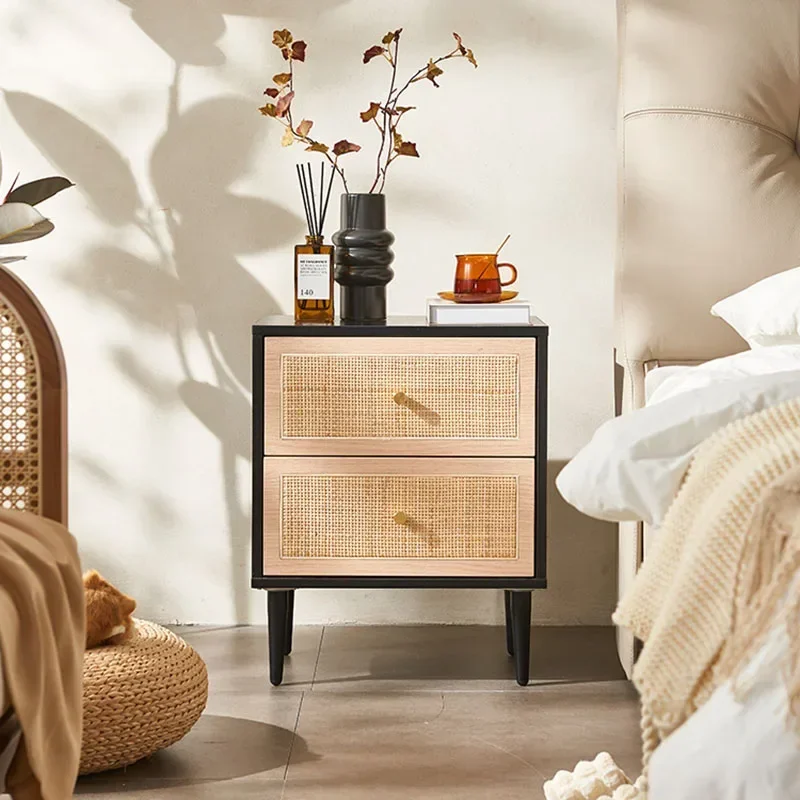 Unique Furniture Night Stand Chest Drawers Table Room Multifunction Home Wooden Storage Bedside Tables Nachttisch Bedroom