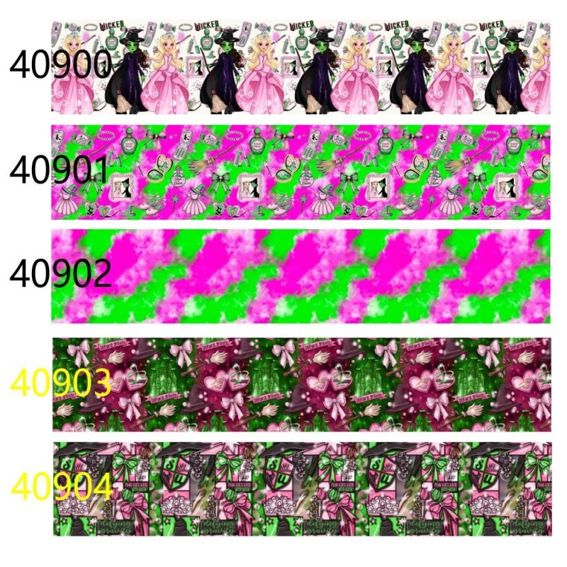 

Disney Flower Cartoon Grosgrain Ribbon 5yards for Bows Party Craft Materials DIY Accessories