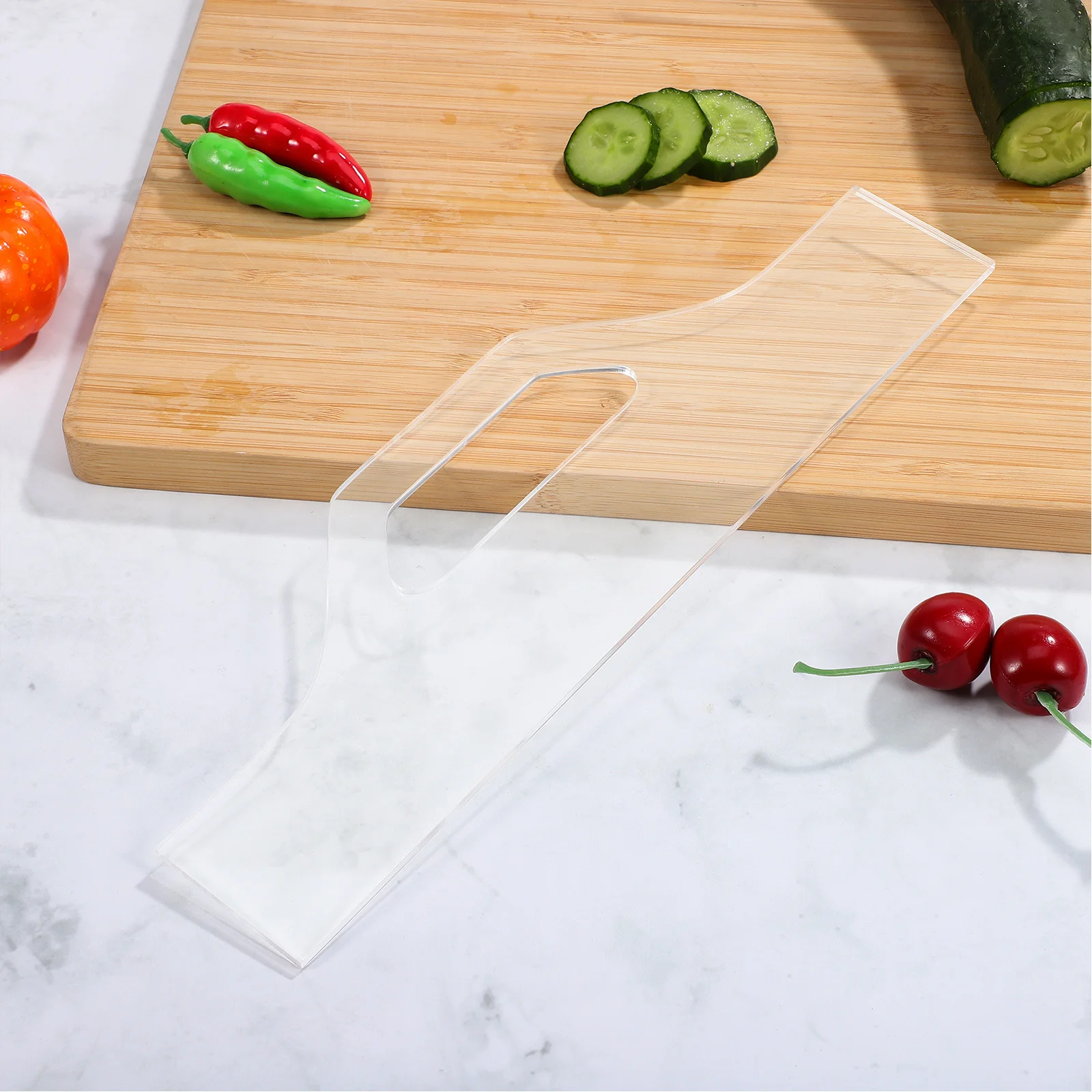 

Clear Acrylic Cutting Board Handle Template Durable Charcuterie Perfect for Woodworking Cooking Tool