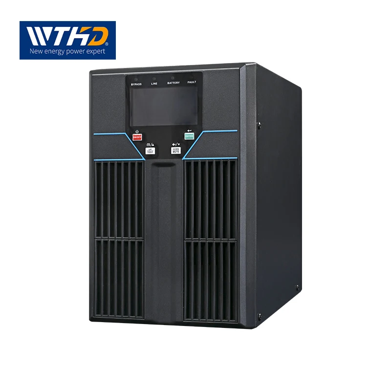 2KVA Long Backup Double Conversion Pure Sine Wave Online Uninterruptible Power Supply (UPS) Operating with External Battery