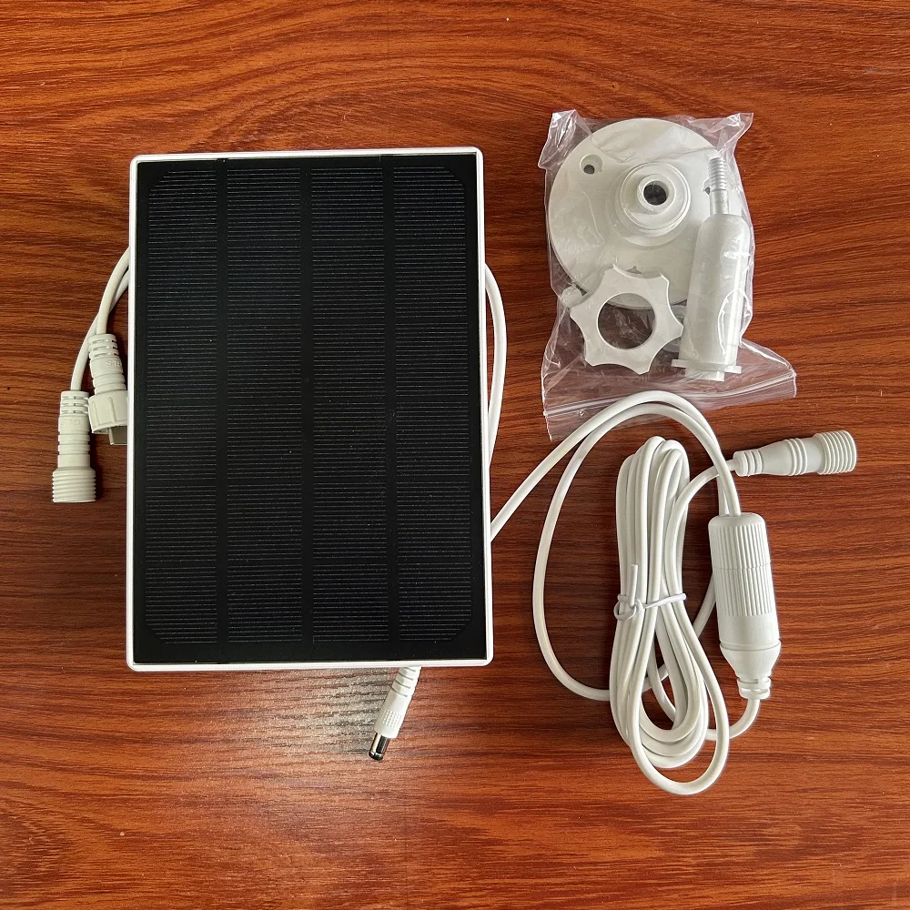 Solar Panel For Trail Camera Outdoor, 4W 5V USB Solar Panel Charger 5200mAh Battery 12V Solar Power Compatible With Security Cam