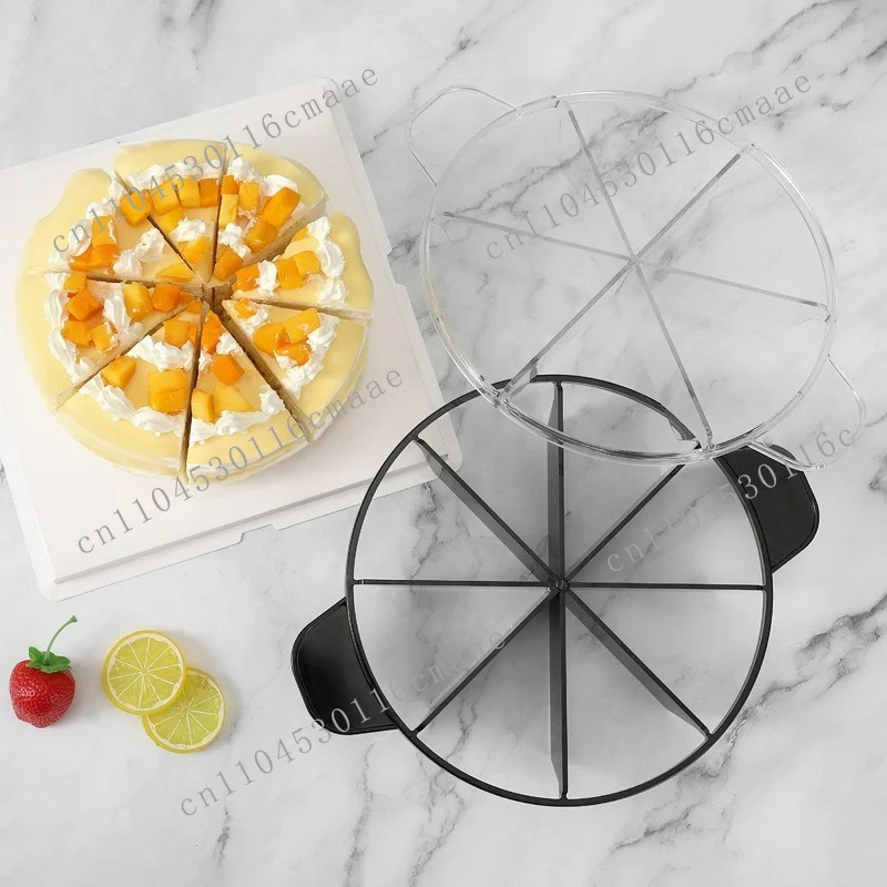 Plastic cake splitter, round cutter, lasagna cake cutter, 6/8 equal parts cake baking tool