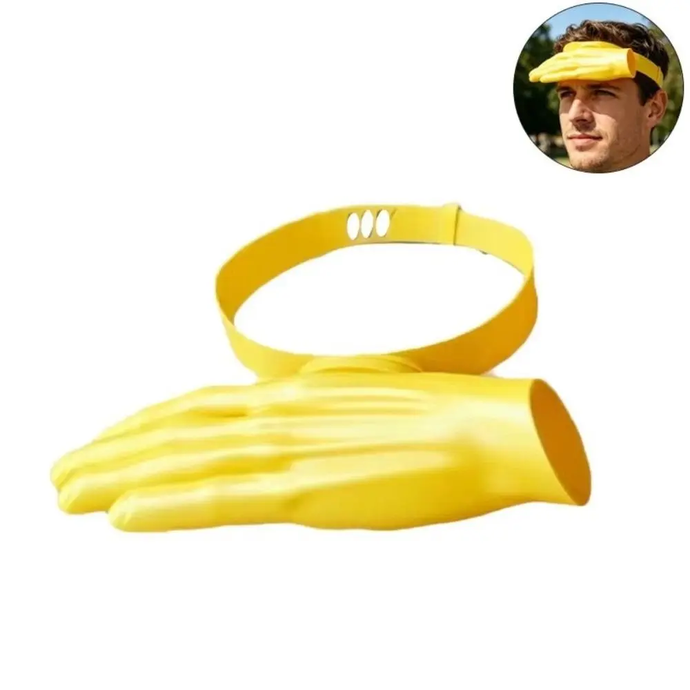 Creative Sun Shield Palm Sunshade Adjustable Small Hand Hand Sun Visor Hat 3D Printed Mini Cap 3D Palm Sun Hat Summer