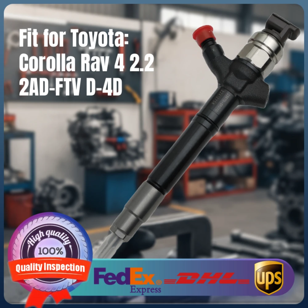 

23670-0R170 23670-0R020 095000-7630 Common Rail Fuel Injector for Toyota Corolla Rav 4 2.2 D-4D 2AD-FTV Diesel Engine