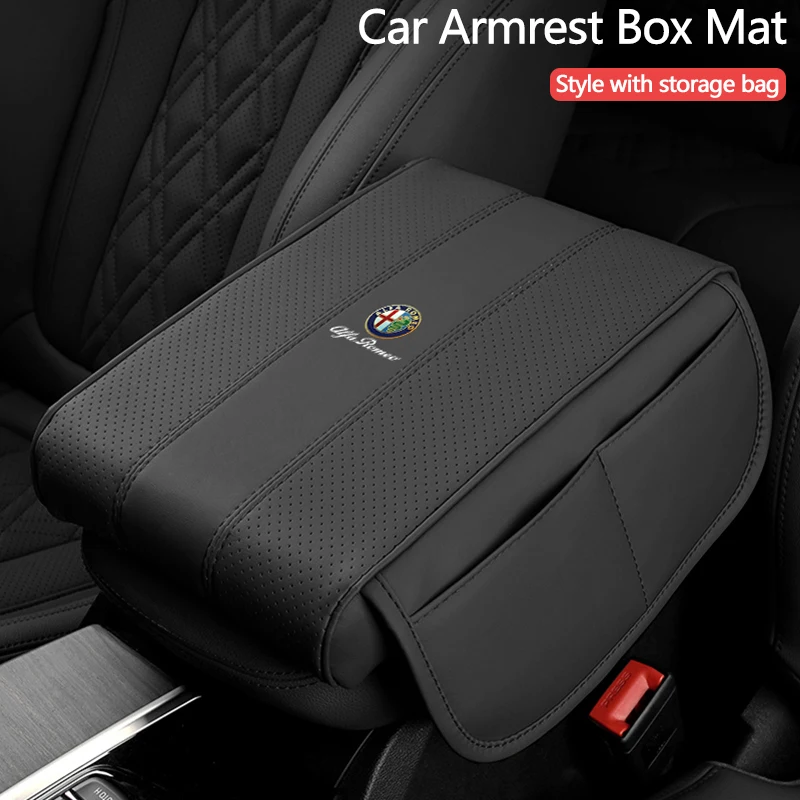 

2026 Горячий кожаный подлокотник для автомобиля Alfa Romeo, коврик для подлокотника из пены с эффектом памяти для Alfa Romeo 4C 159 166 Spider Giulia Giulietta 156 To
