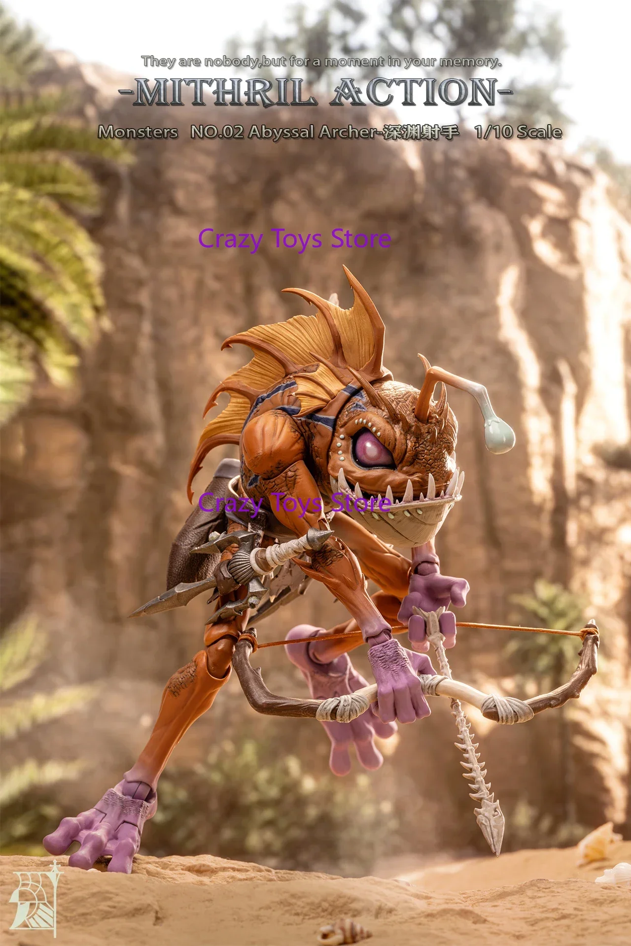 en-stock-mithril-studio-1-10-murloc-monstres-01-02-03-poissons-gens-wow-fishman-tribu-guerrier-chef-archer-soldat-figurines-d'action