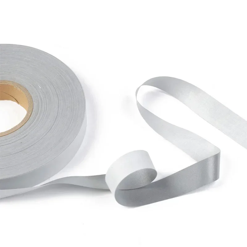 DIY Sewing Reflection Strap Warning Safety Use For Garment Vest Bag, Silver Reflective Fabric