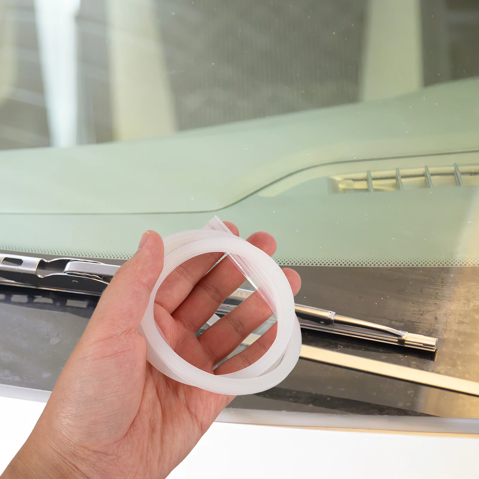

2 pcs Silicone Wiper Strips Car Windscreen Rubber Blades Replacement Refills Automotive Wiper Blade Refill Windshield Wipers