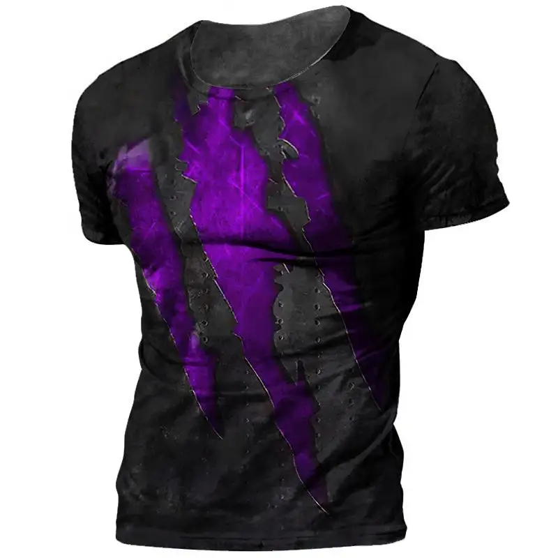 

Claw Men's T-shirt Summer Comfortable, Neat, Cool Round Neck Street Dress Trendy, Quick Drying Elements Anime Personalized