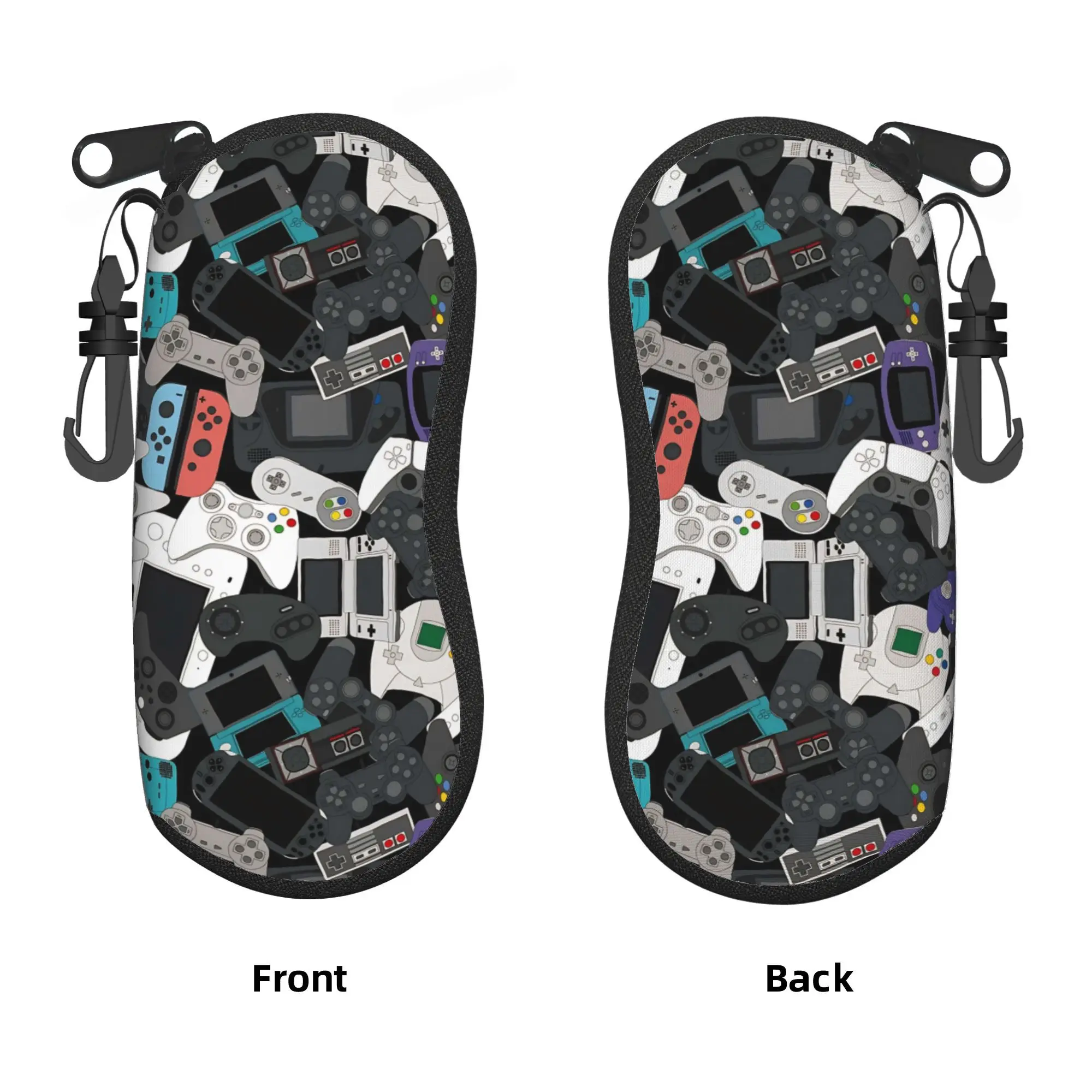 Game Controllers All Glasses Case  Custom Sunglasses Pouch Trend Daily Eyeglass Protector Unisex Eyewear Organizer