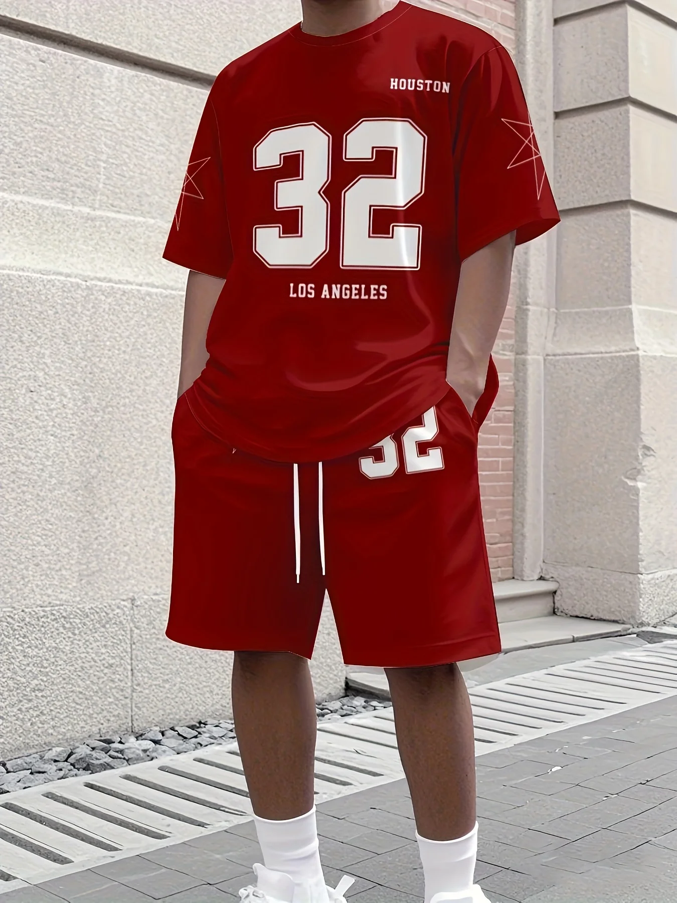 

Short-sleeved, Quick-sweat-absorbing, 2025 Summer New Men's Suit With A 32-print Round Collar, Comfortable And Breathable