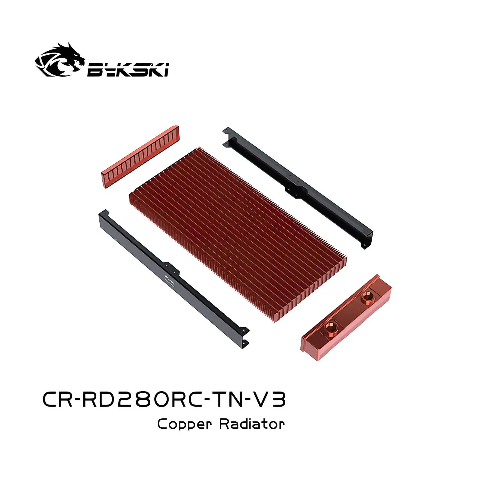 Bykski B-RD280-TN-V3 28cm 280mm 2 x 14cm Copper Radiator Liquid Water Cooling