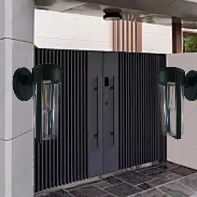 جديد الشمسية التنغستن الجدار مصباح للخارجية فناء فيلا حديقة الديكور جو تركيبات الإضاءة