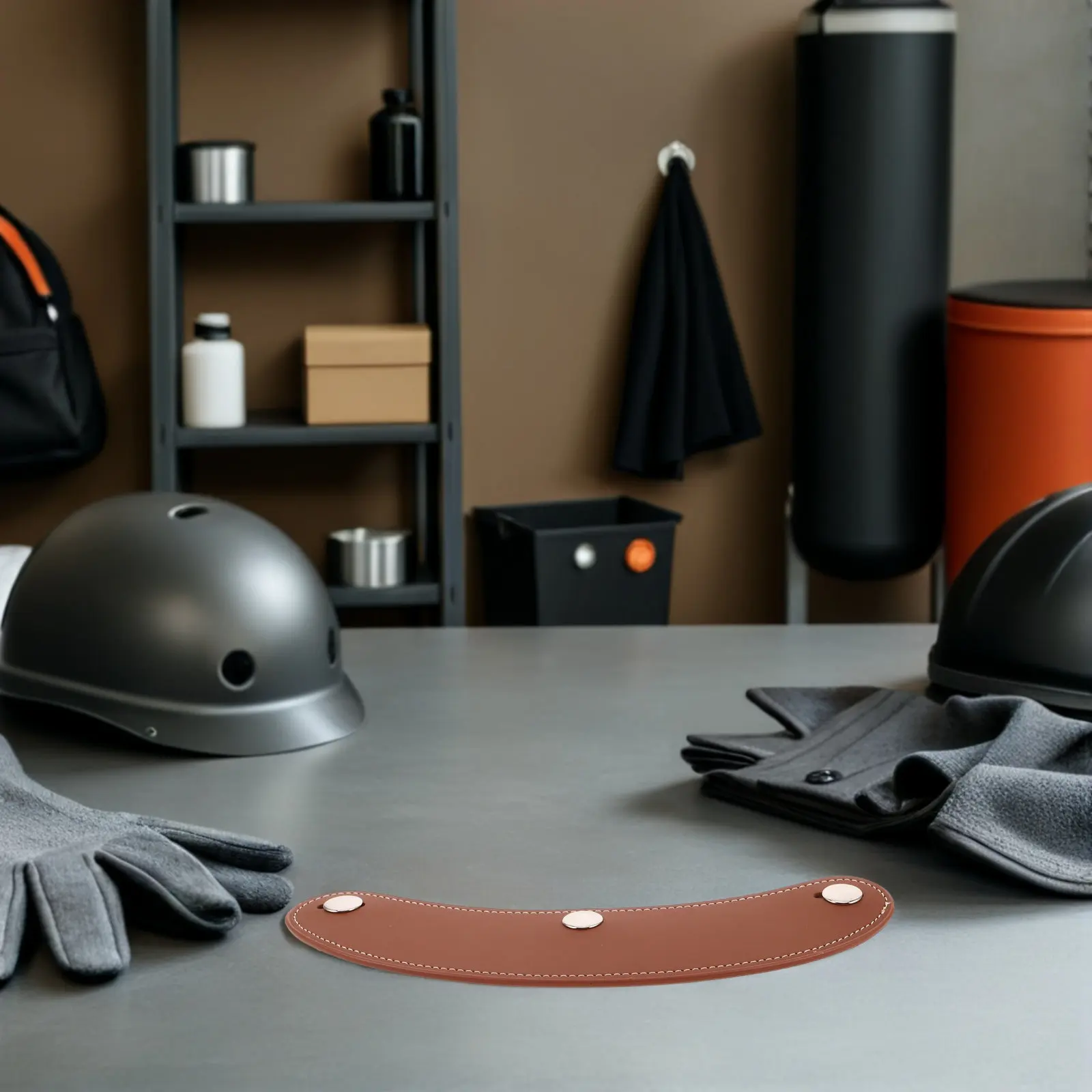 

Ретро-козырек для мотоцикла, солнцезащитный экран из ПУ с тремя кнопками крепления, универсальный, легкий, блокирующий УФ-излучение, для лета