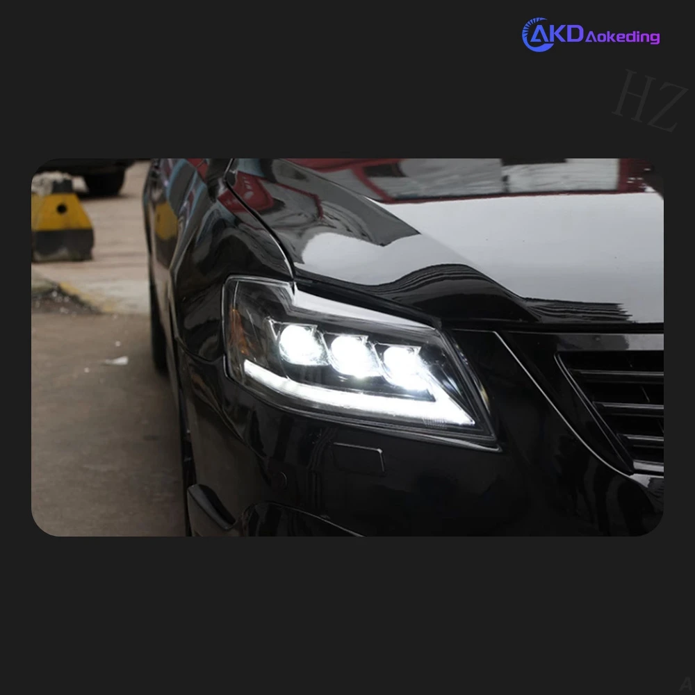 Headlight For Toyota Camry 2006-2012 автомобильные товары 12V H7 LED 2 PCS Light AKD Car Decorations Accessories Camry Head Lamp