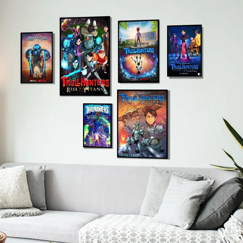 Anime Trollhunters Good Quality Prints and Posters Vintage Room Bar Cafe Decor Home Decor