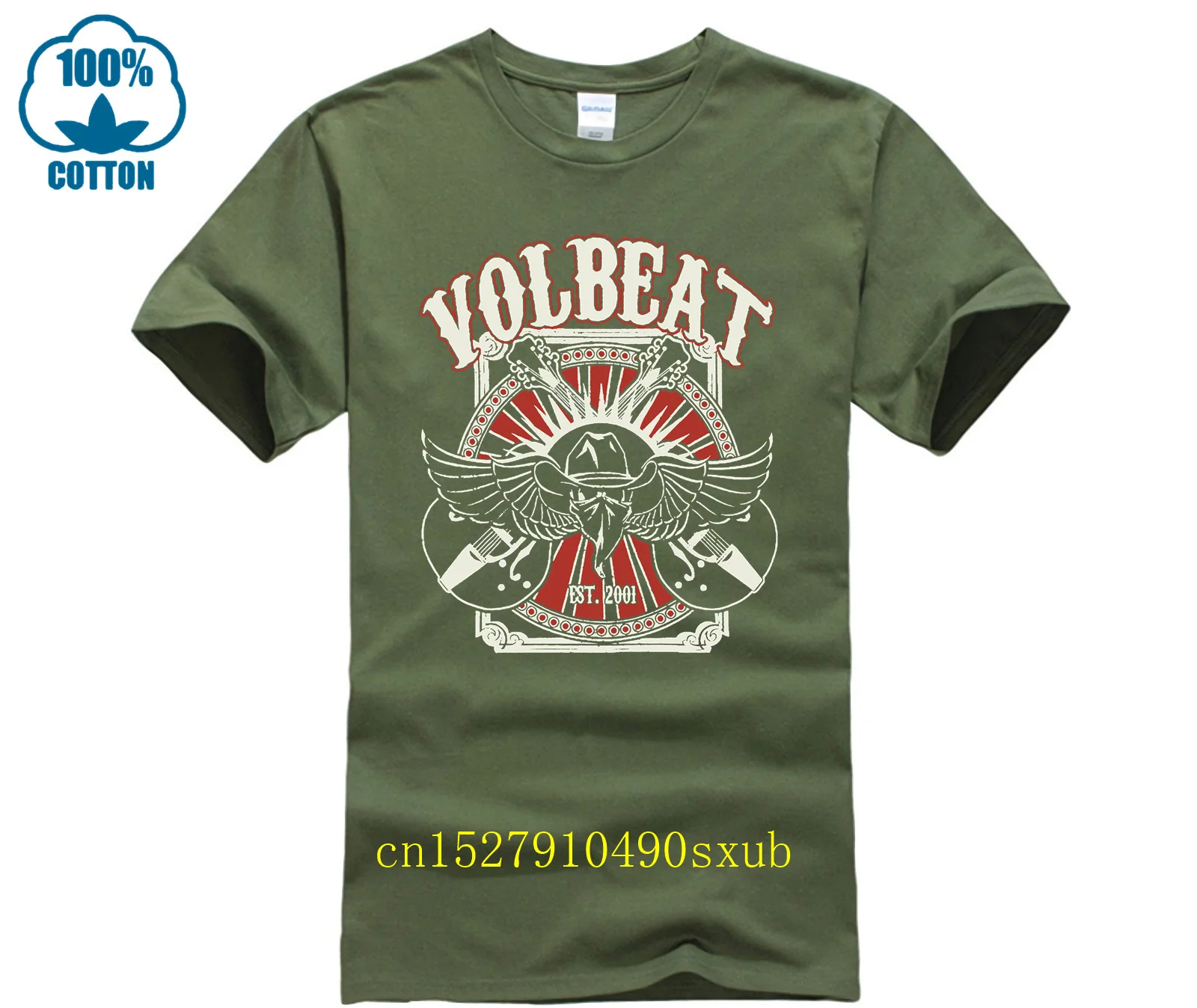 New-Volbeat-Seal-The-Deal-Metal-Rock-Band-Men-s-White-T-Shirt-Size-S-To