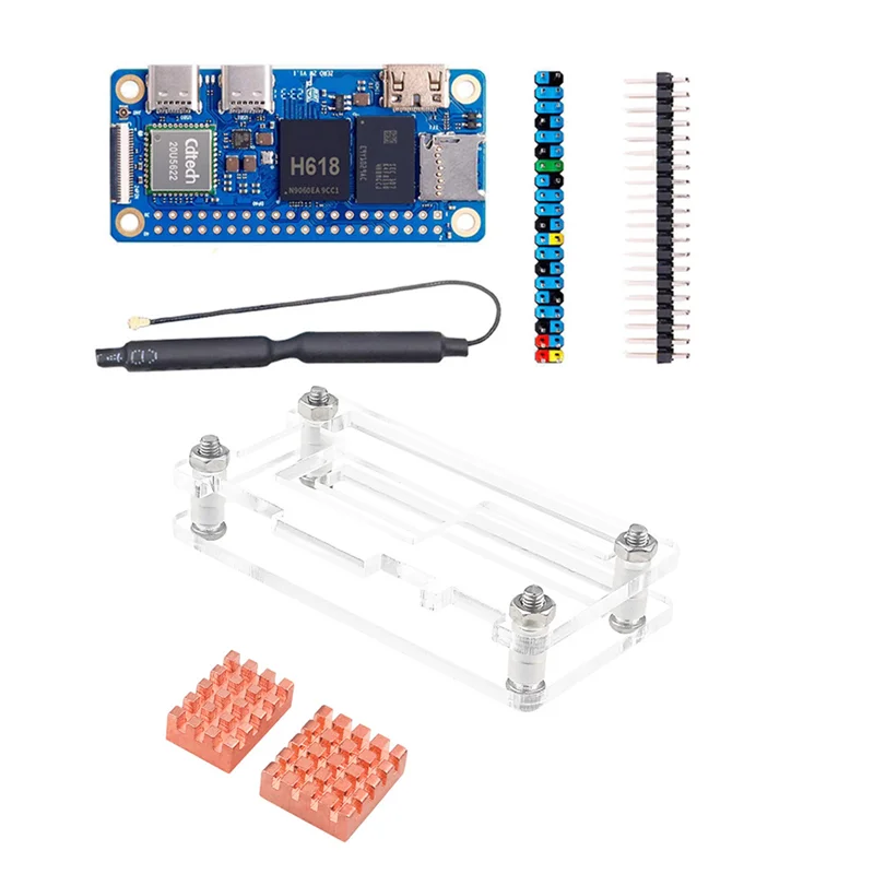 

Практичная макетная плата Orange Pi Zero 2 Вт, 1 ГБ ОЗУ + радиатор + корпус, мини-ПК DDR4 H618, Wi-Fi5, Bluetooth5.0, поддержка 4K, 60FPS Ea