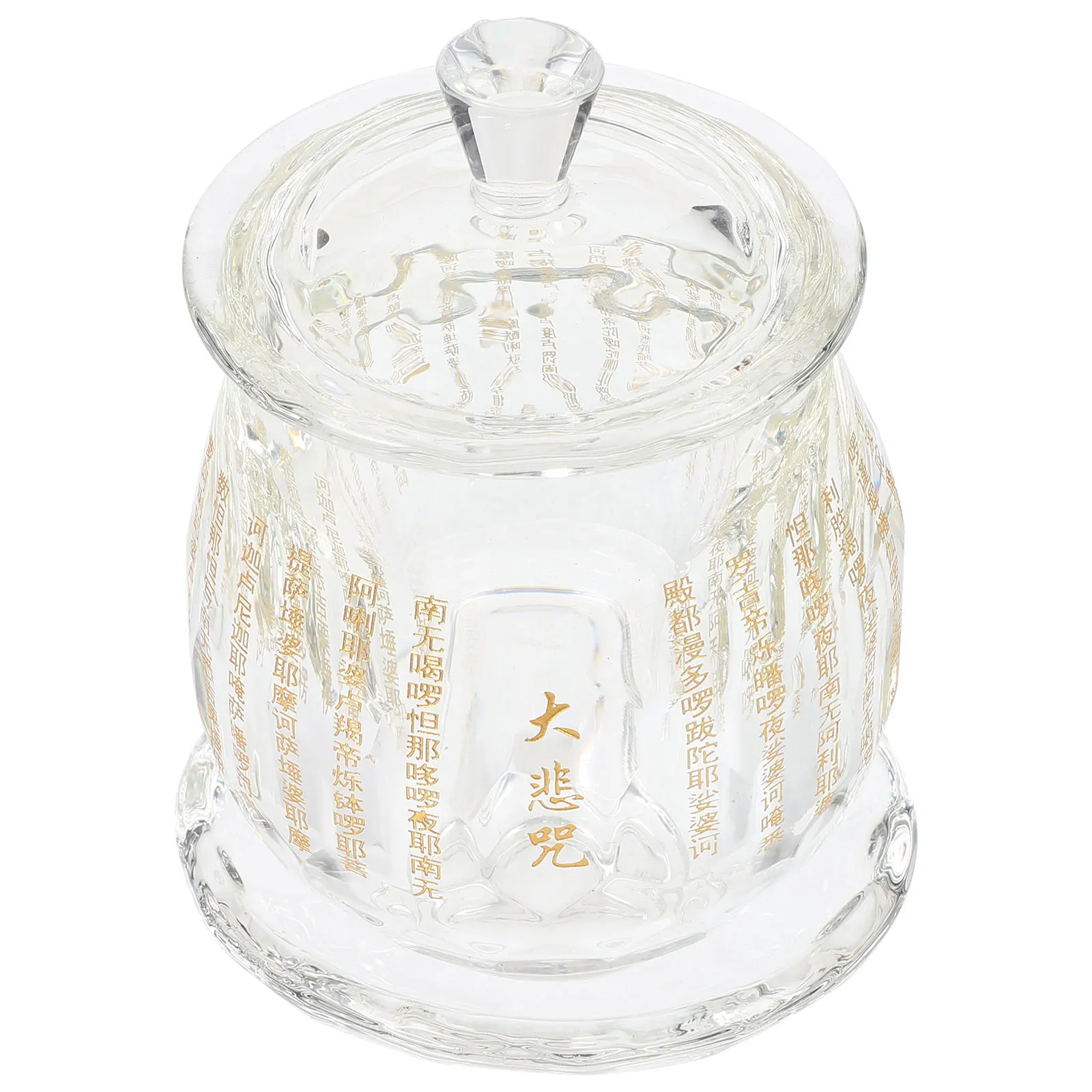 

Buddhist Offering Cup Crystal Material Smooth Polished Edges Sacred Use Home Temple Worship Water Holder