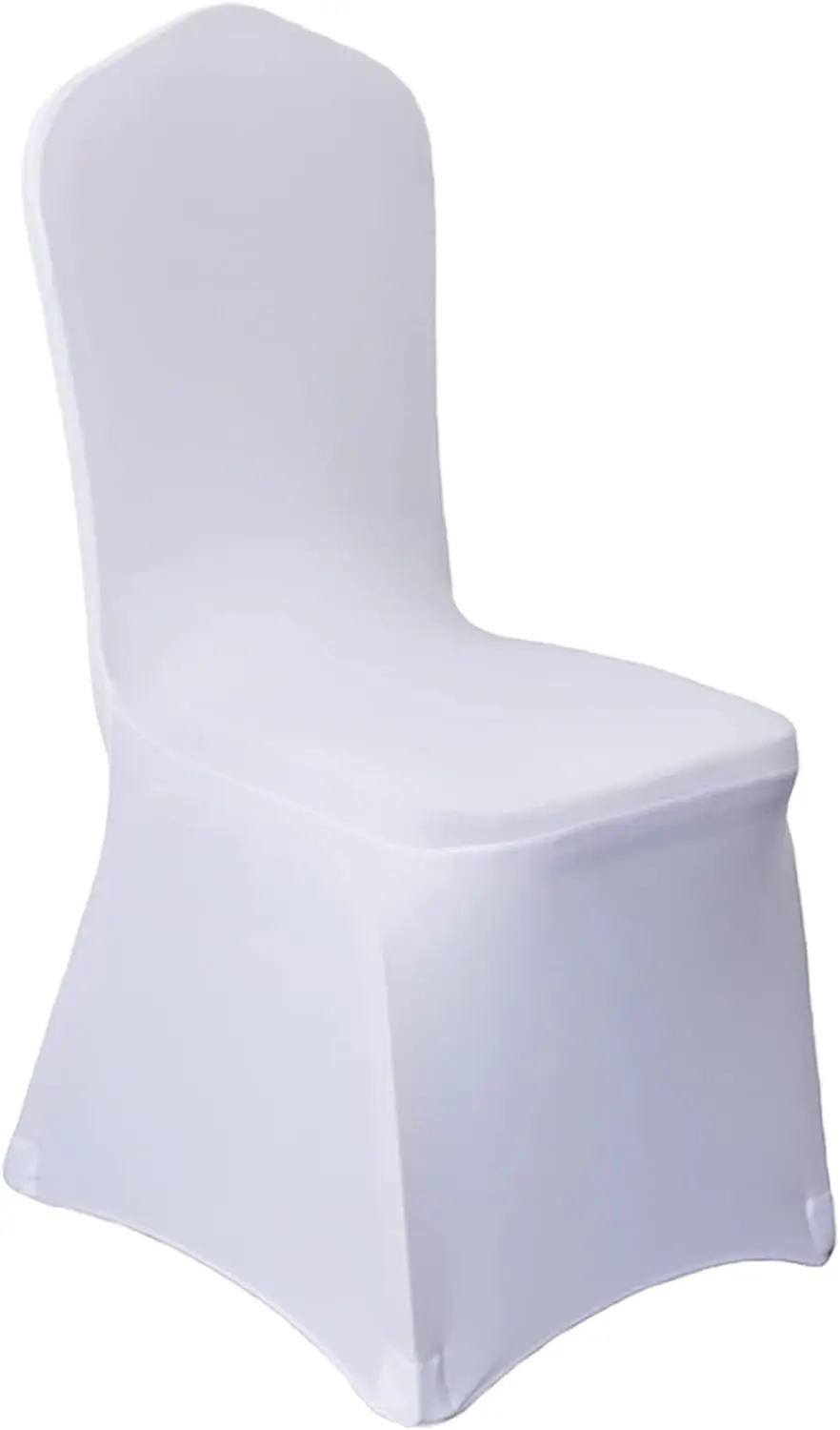 

100 Pcs White Stretch Spandex Chair Covers for Wedding Party Dining Banquet - Washable & Removable