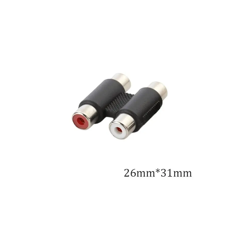 Dual 2 Head RCA Female To Female Audio Connector Adaptor Phono Coupler Video Connector Plug Socket RCA Phono Twin Coupler