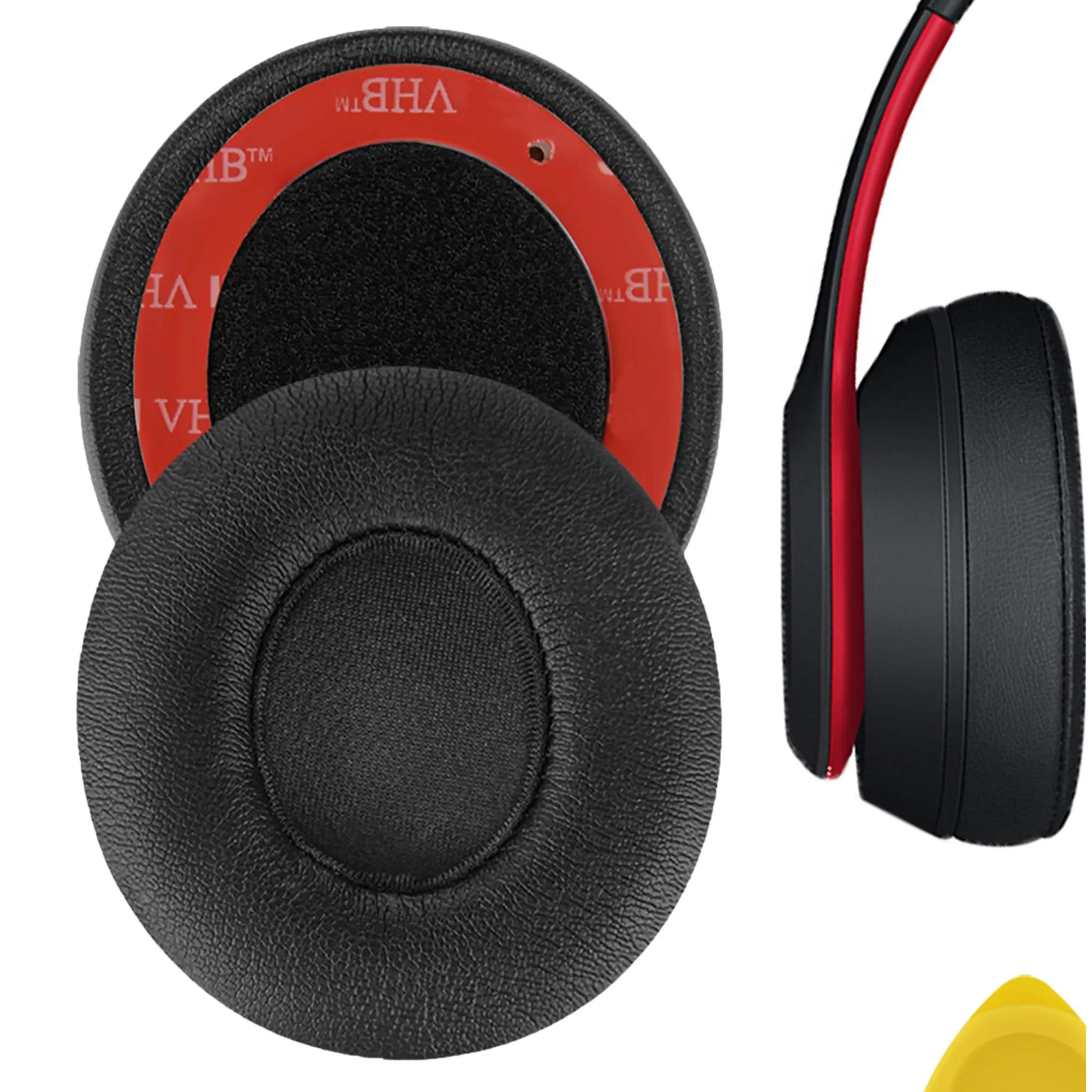 

Geekria QuickFit Replacement Ear Pads for Beats Solo 3 (A1796), Solo 3.0 Wireless On-Ear Headphones Ear Cushions, Headset Earpad