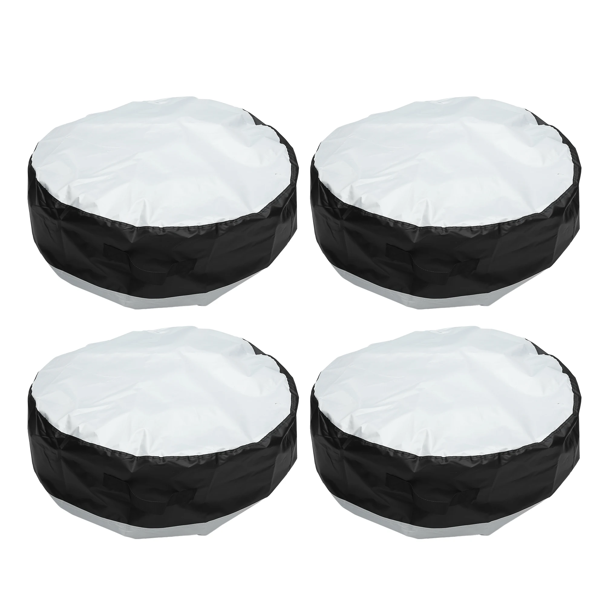 UXCELL 4Pcs Tire Cover Case Car Spare Tire Cover Universal Storage Bags Carry Tote Drawstring Cars Wheel Protection Covers