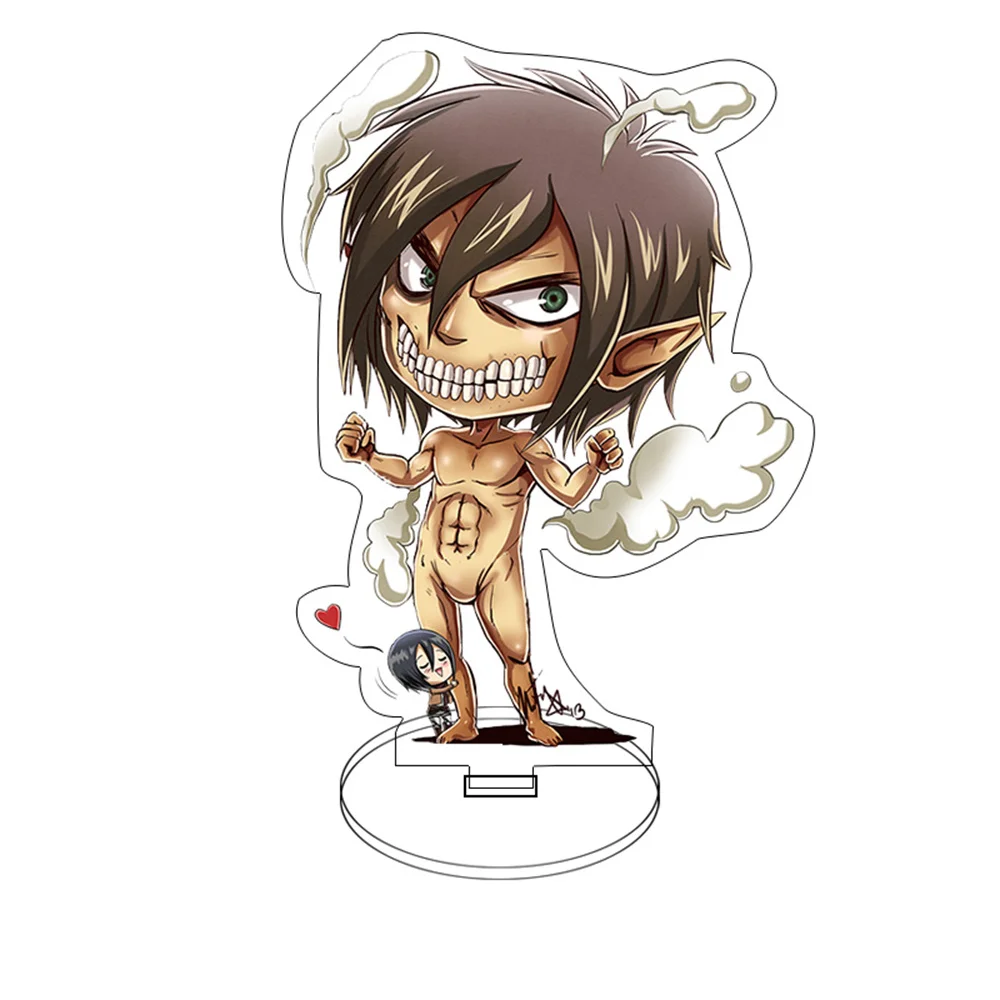 Charm Anime Fans Gifts HD Figure Attack on Titan Alan Yeager Hanji Zoe Acrylic Stand Model Desktop Decoration Series 15cm view 6