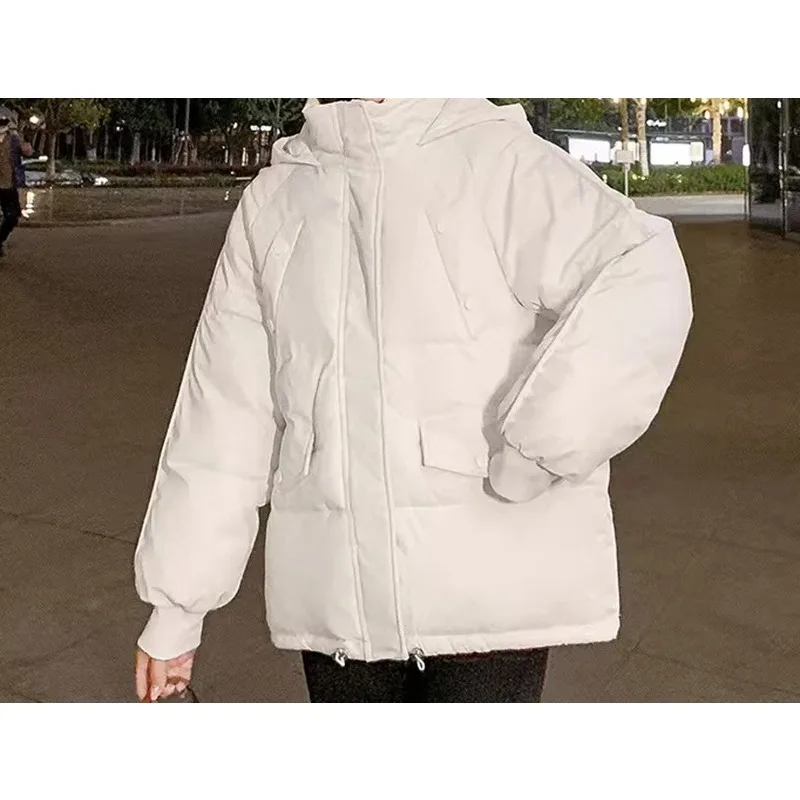 

Новая зимняя свободная куртка, короткая пуховая хлопковая куртка, плотное пальто.