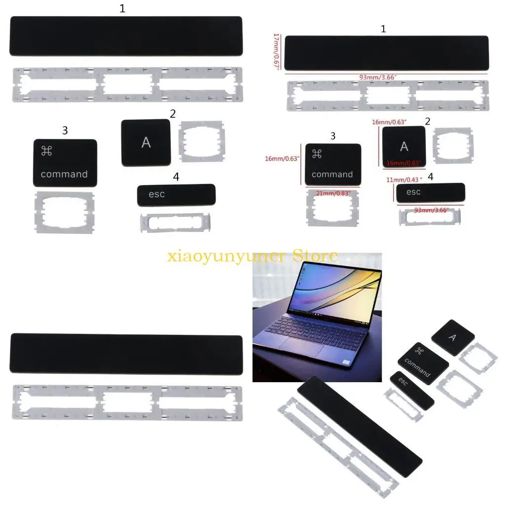 P9JB NEW A1706 Keycap for MacBook Pro15“ A1707 A1708 for Key One Black Cap One for Butterfly Clip 2016 2017 US UK Layout Repl