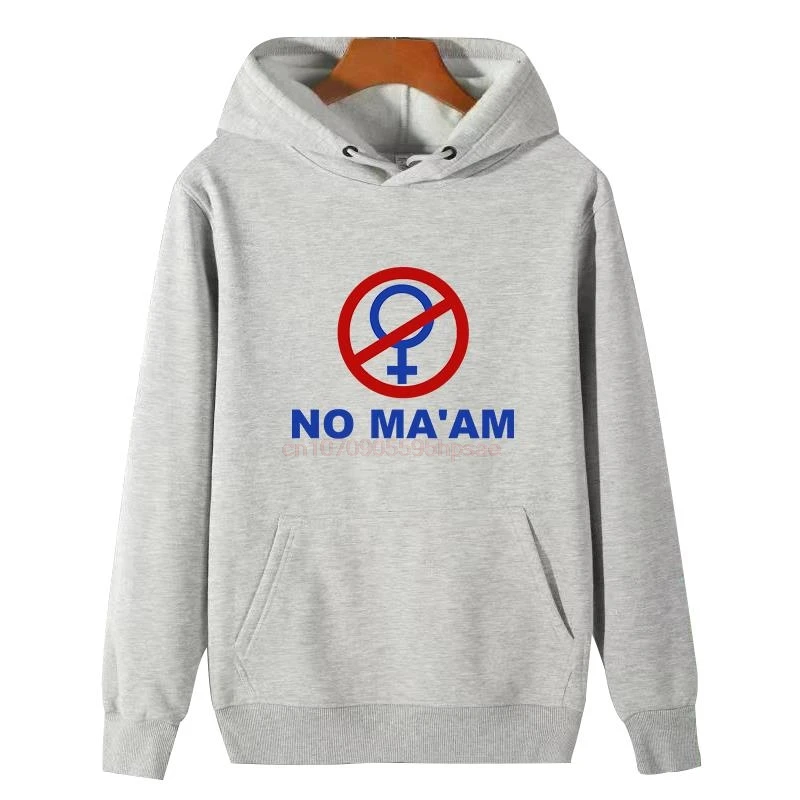 Married With Children Tv Show Al Bundy's No Ma'am Organization Graphic Hooded Sweatshirts Winter Fleece Hoodie Man Sweatshirts