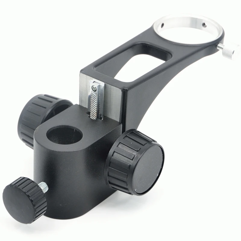 Soporte de Microscopio estéreo ajustable de 50mm de diámetro, brazo articulado, accesorios de engranaje de Microscopio
