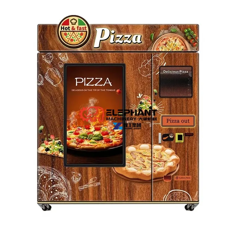 24 Hour Drive Thru Pizza Vend Machine Pizza Maker Machine Distributeur Automatique De Pizza Vending Machine Manufacturers