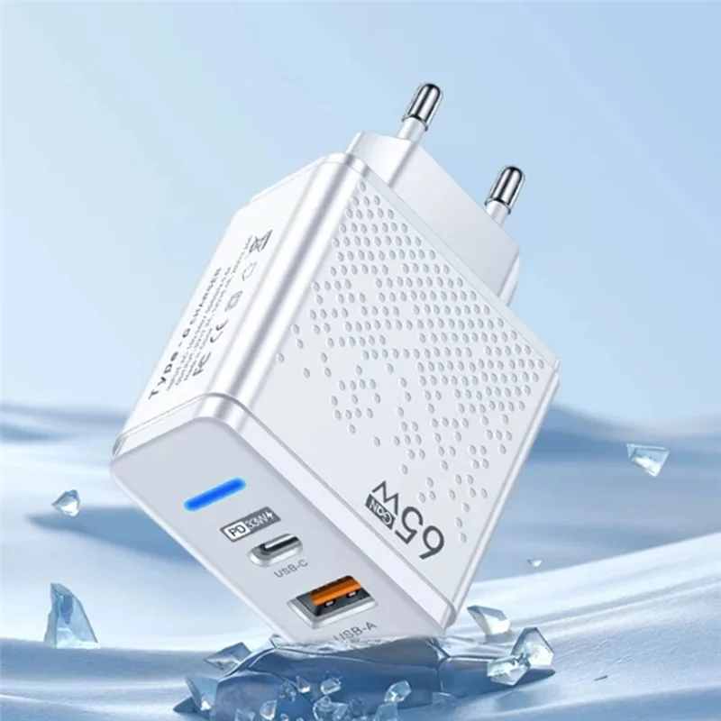 -ABGQ 65W USB C Charger PD Type C Fast Charging Support Universal Mobile Phone/Tablet Digital Products EU Plug