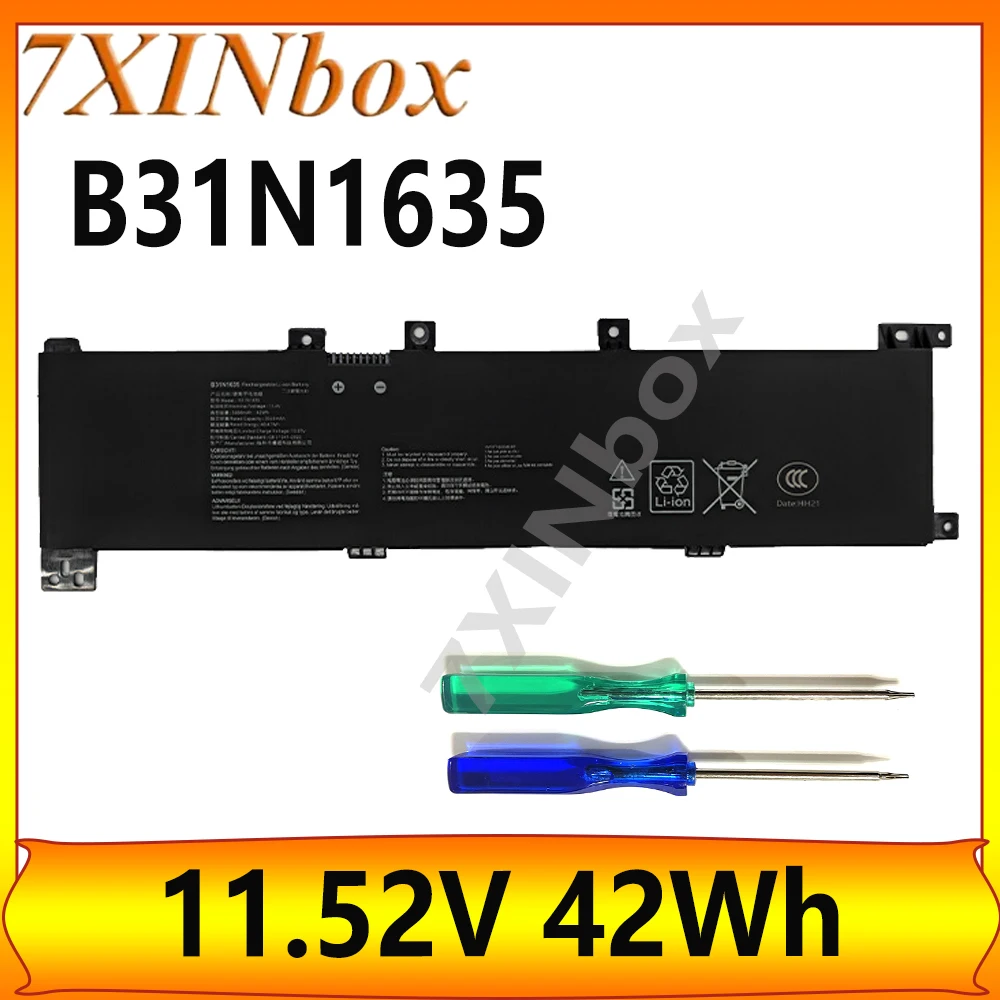 

7XINbox B31N1635 11.52V 42Wh Laptop Battery For Asus VivoBook X705BA R702NA 17 X705UA-BX080T X705UA-BX163T Pro 17 N705FN-GC008T