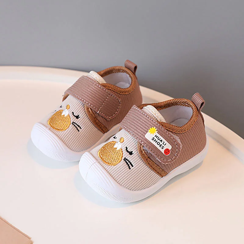 Baby Shoes Boys And Girls Soft Sole Toe Cap Breathable Spring And Autumn Toddler Shoes 1-3 Years Old